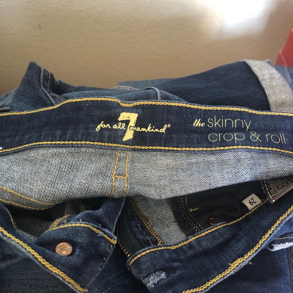 7 for All Mankind Jeans.  3 jeans size 28 & 29.